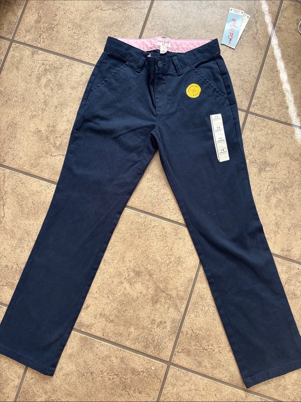 Cat and Jack Blue Uniform Straight leg pants